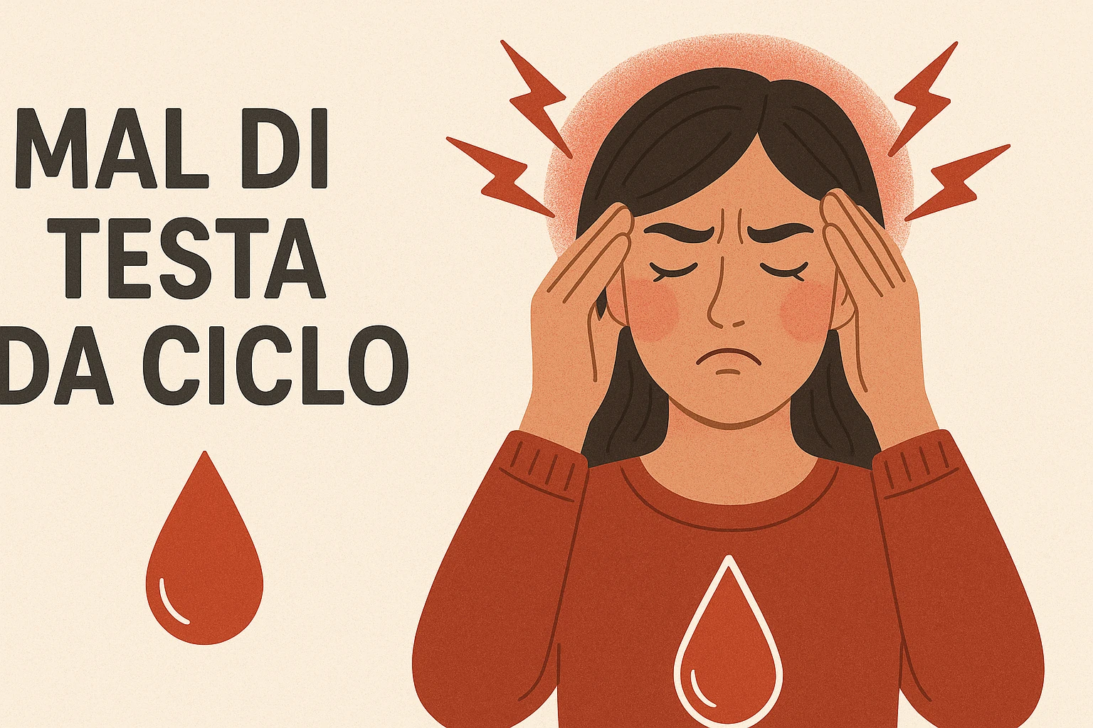 Mal di testa da ciclo mestruale - trattamento osteopatico naturale